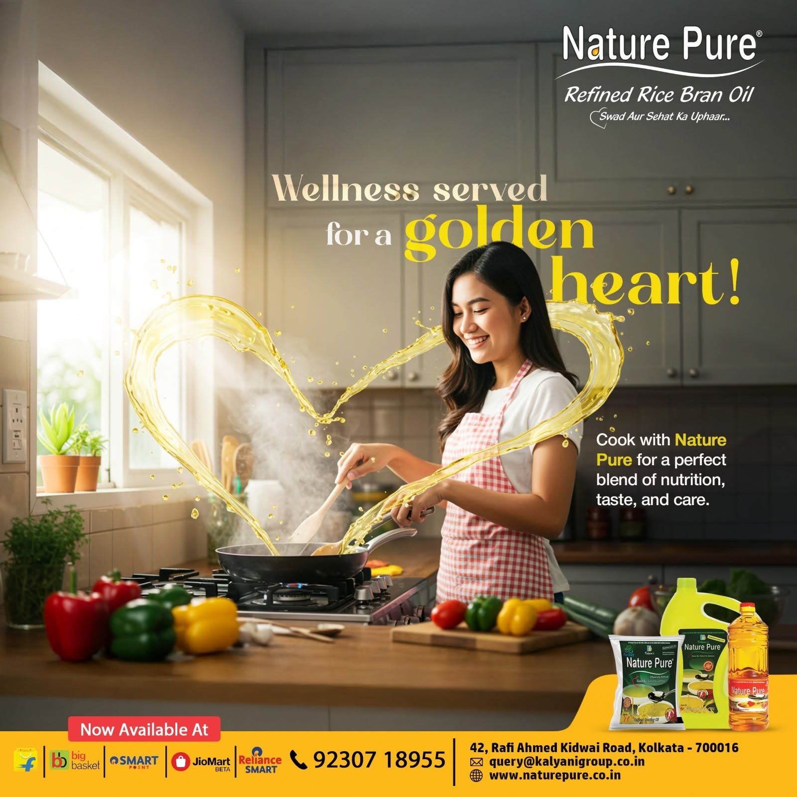 Healthy recipe made with Nature Pure Rice Bran Oil