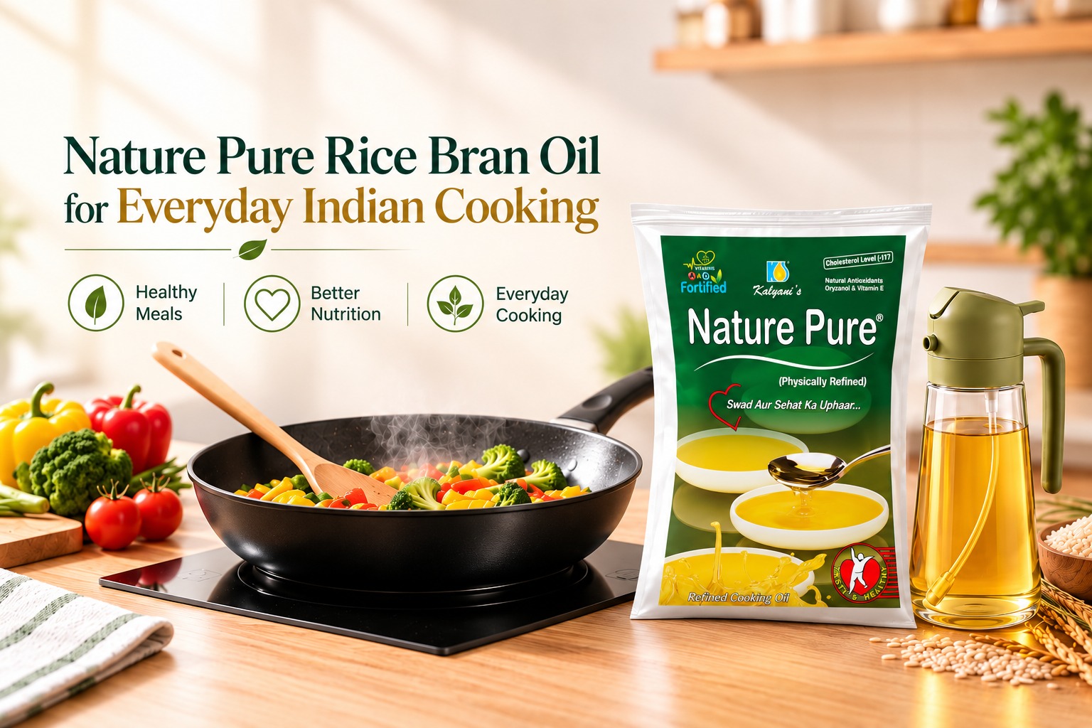 Nature Pure Rice Bran Oil